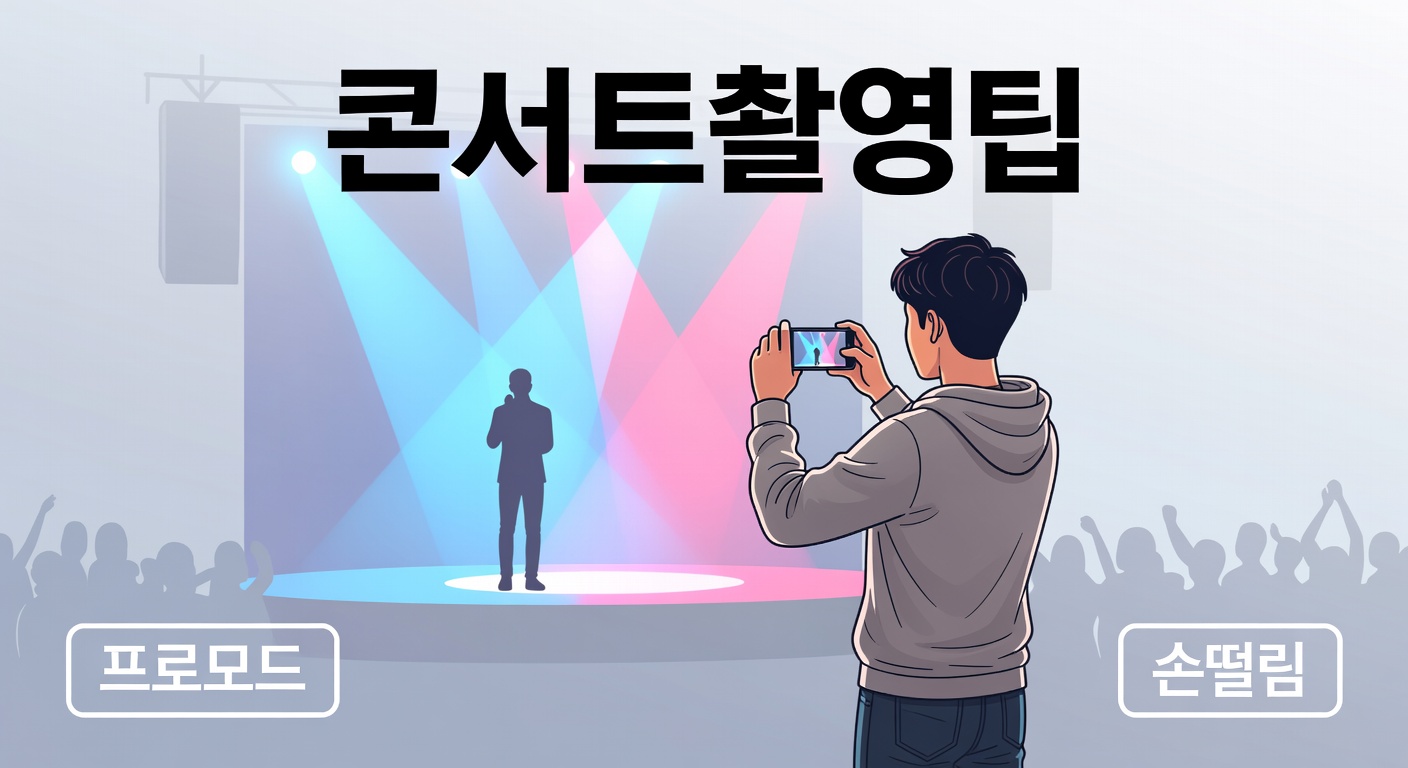 K-POP 콘서트 사진 잘 찍는 팁 — 스마트폰 설정부터 자세까지 실전 꿀팁