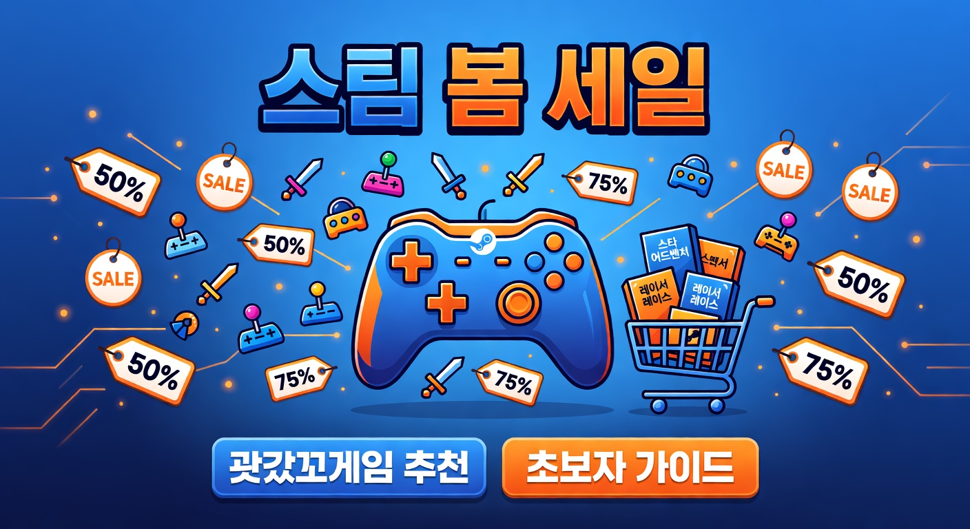 스팀 봄 세일 꿀 게임 추천 — 초보자 구매 가이드 총정리